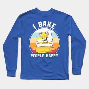 i bake people happy 3 Long Sleeve T-Shirt